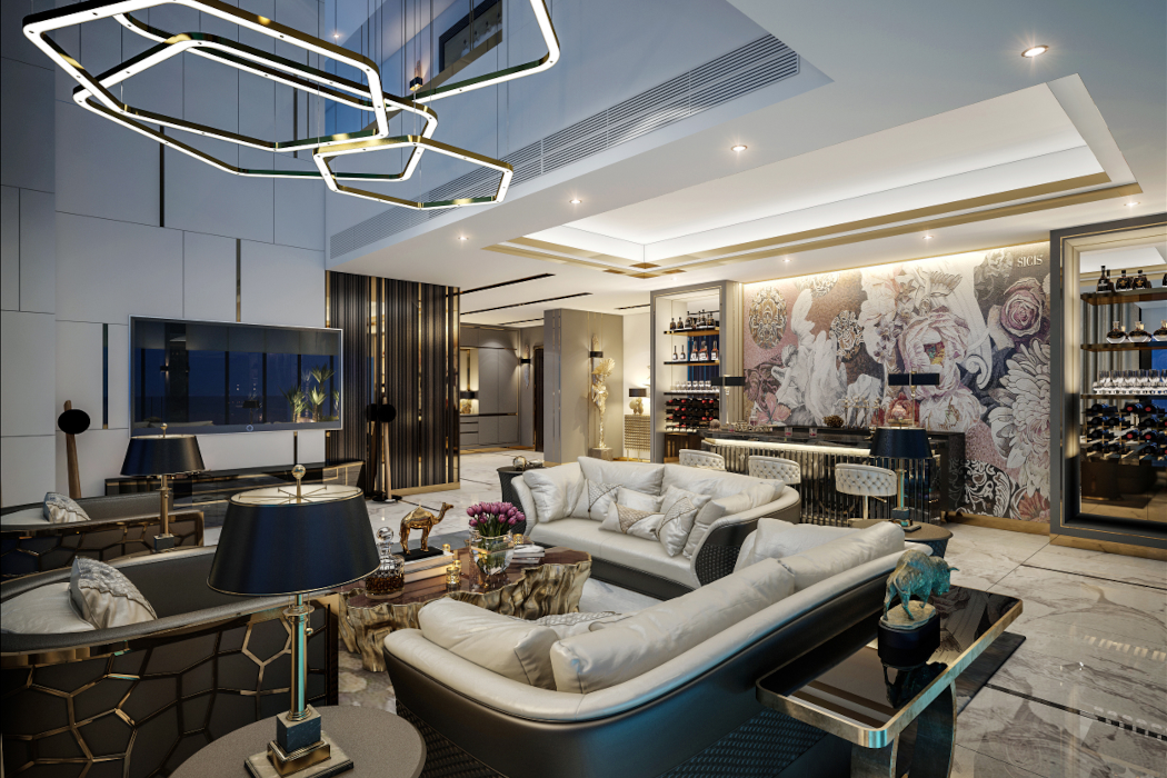 Biệt thự, Penthouse, Duplex: Living room